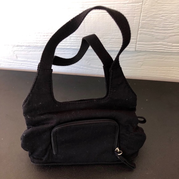 Small black purse with 6 pockets - Picture 2 of 4